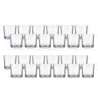 Kit 24 Copos Nadir Bar Rocks em Vidro Transparente 265ml 5027232